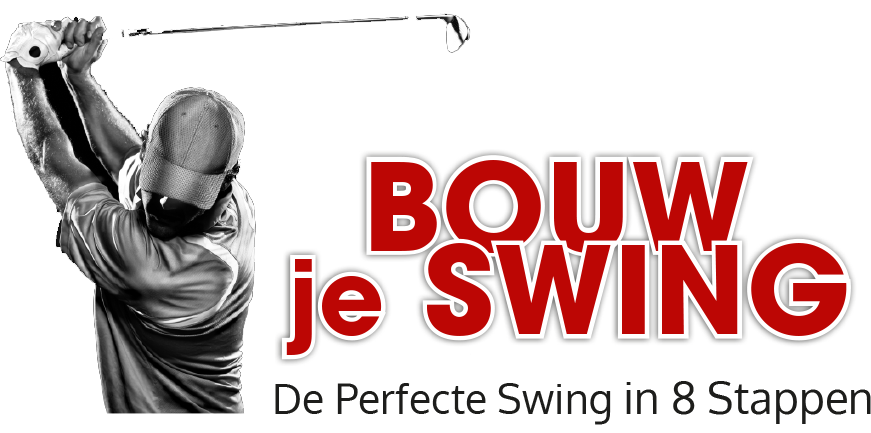 bouw je swing logo + golfer